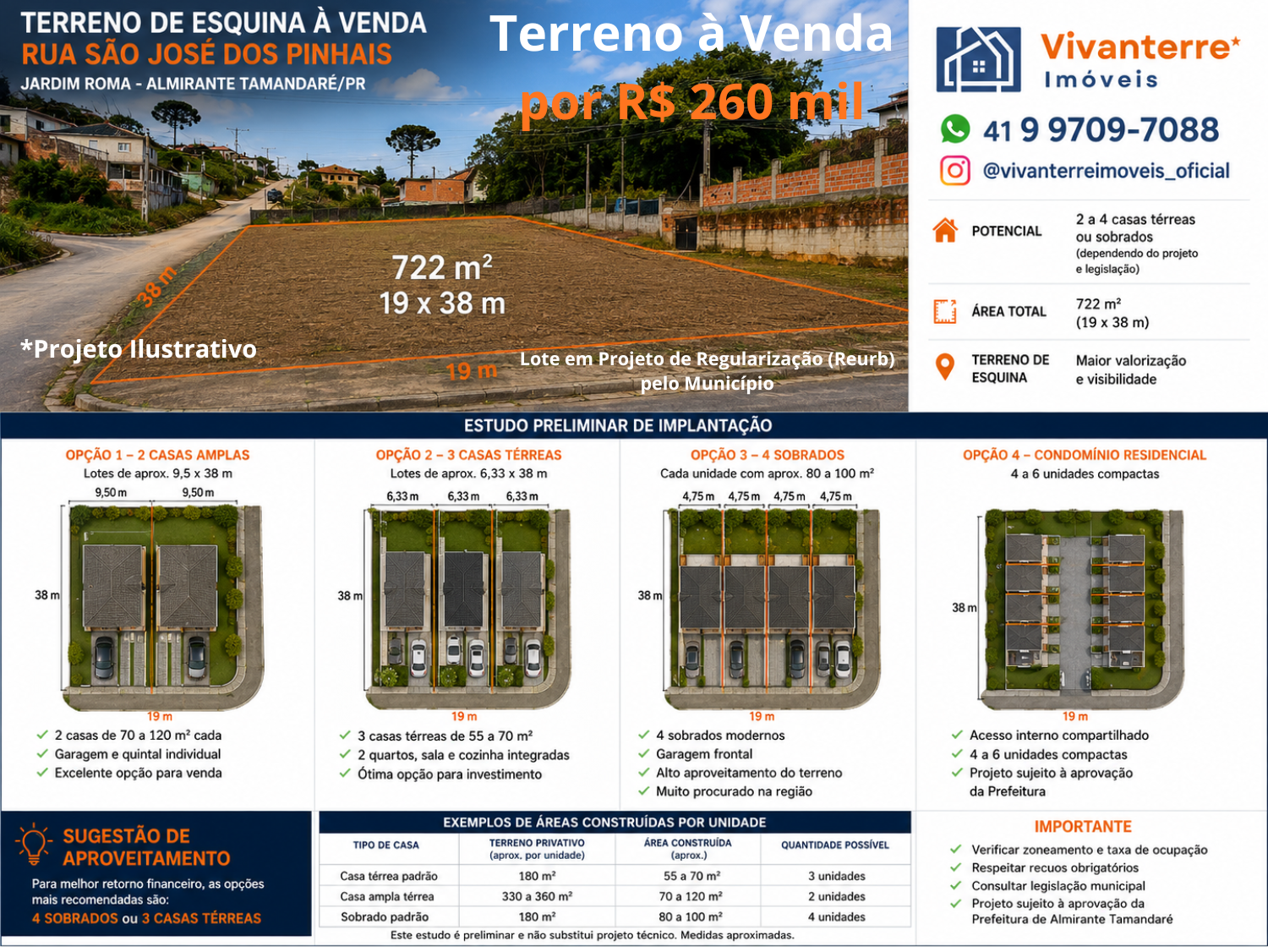 Terreno de Esquina à Venda em Almirante Tamandaré