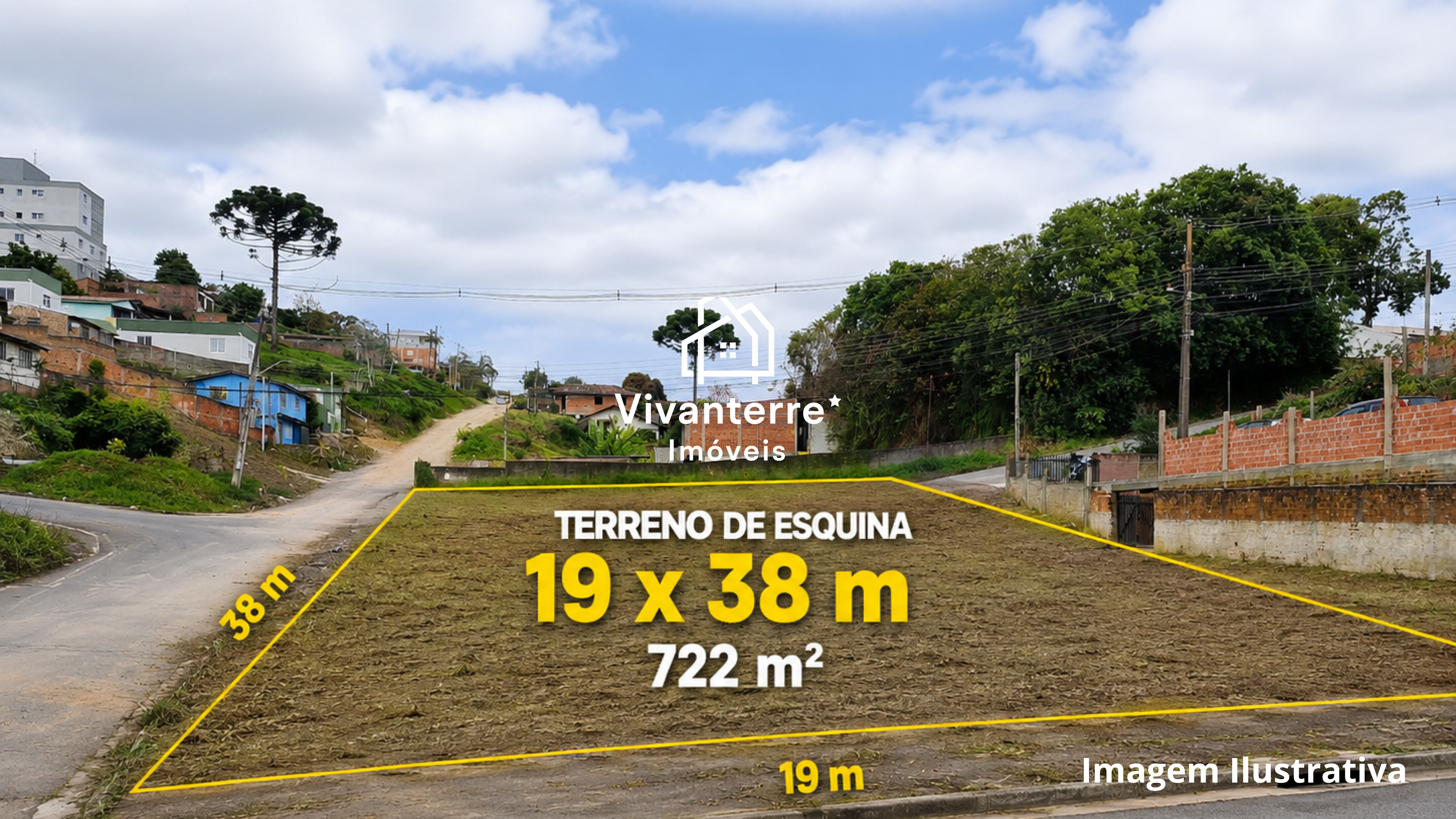 Terreno de Esquina à Venda em Almirante Tamandaré