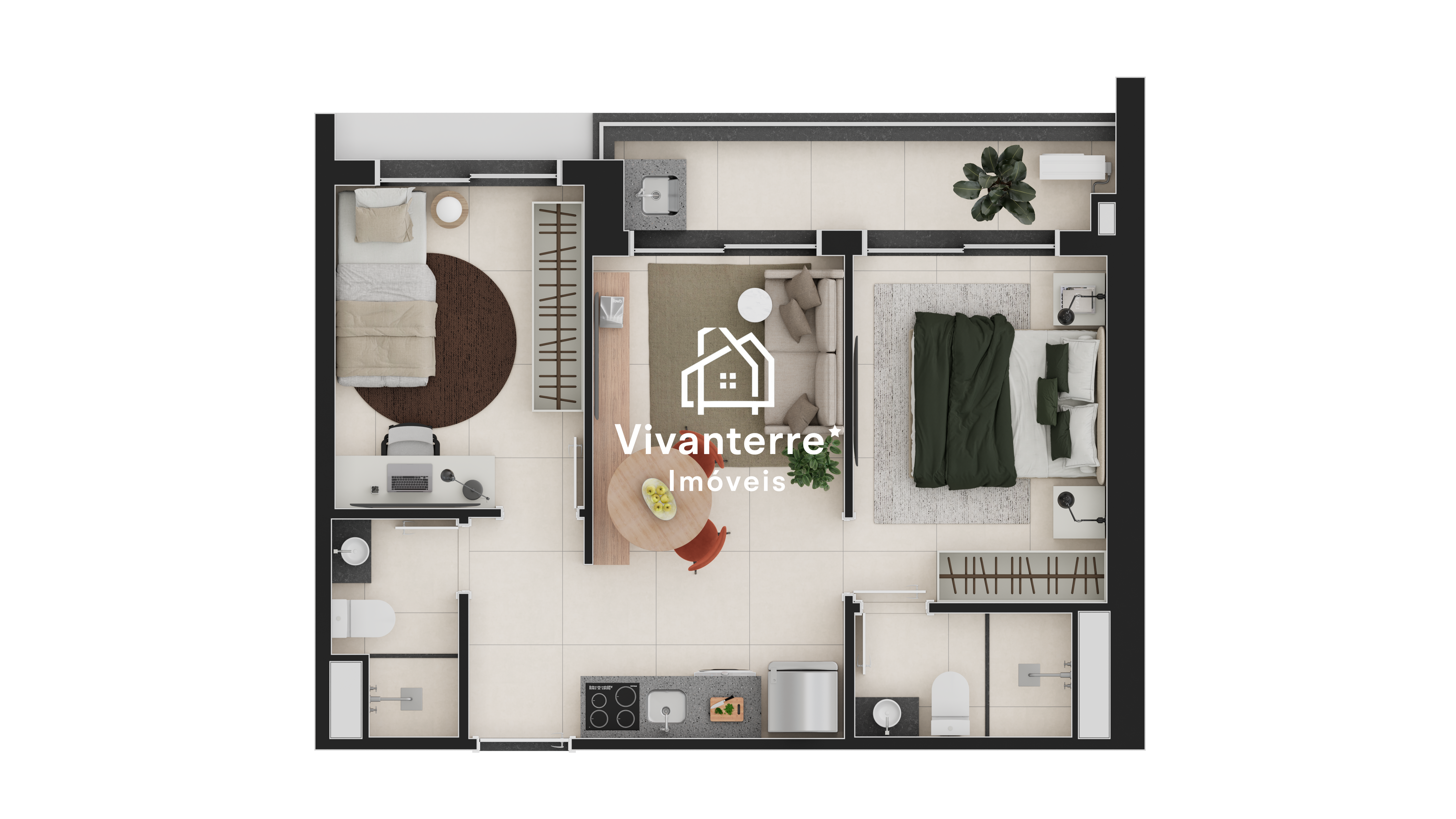 Apartamentos à venda no Fresta Hype Living, no centro de Curitiba, Paraná.